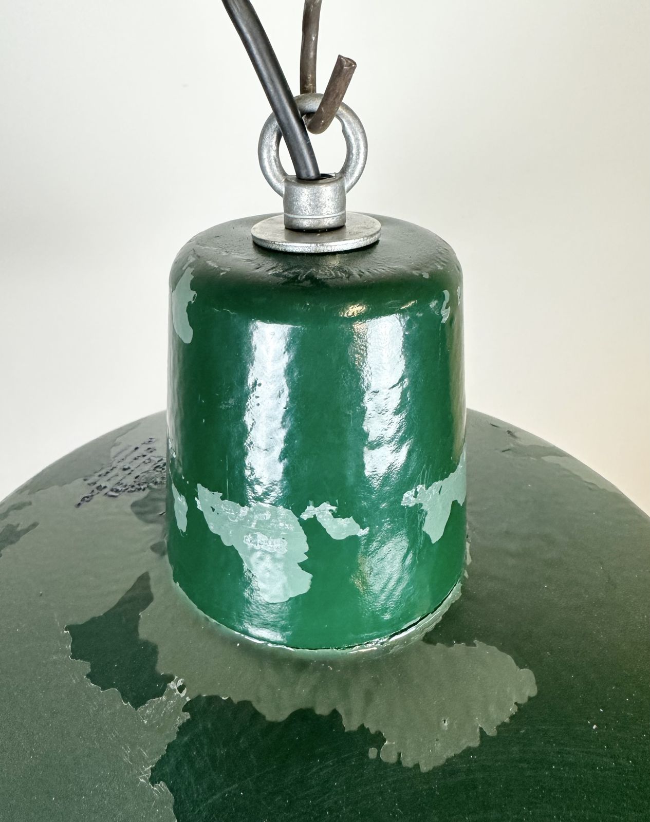 photo furniture Green Industrial Factory Pendant Lamp, 1960s