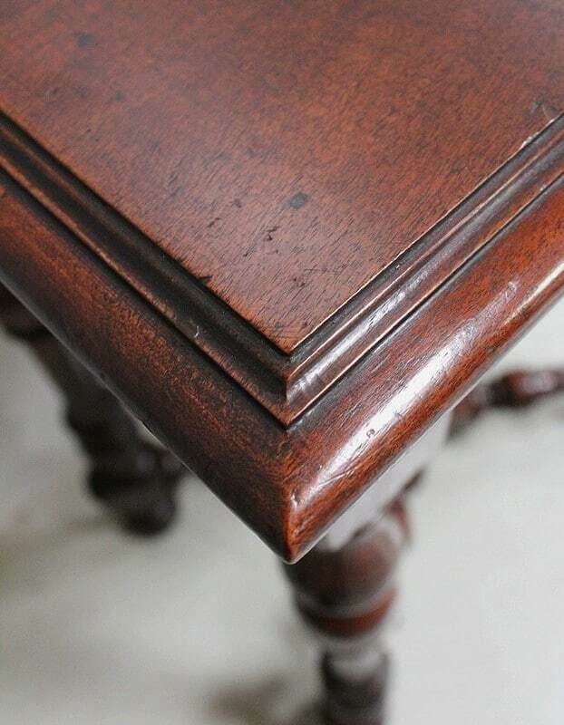 Small Table In Solid Walnut, Louis XIV Style   1st Part Of The 19th Century photo 2030.13