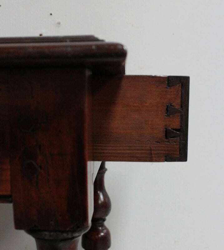 photo vintage Small Table In Solid Walnut, Louis XIV Style   1st Part Of The 19th Century