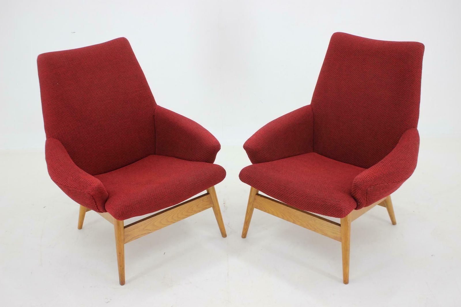 1960s Pair Of Miroslav Navratil Lounge Chairs, Czechoslovakia photo for sale