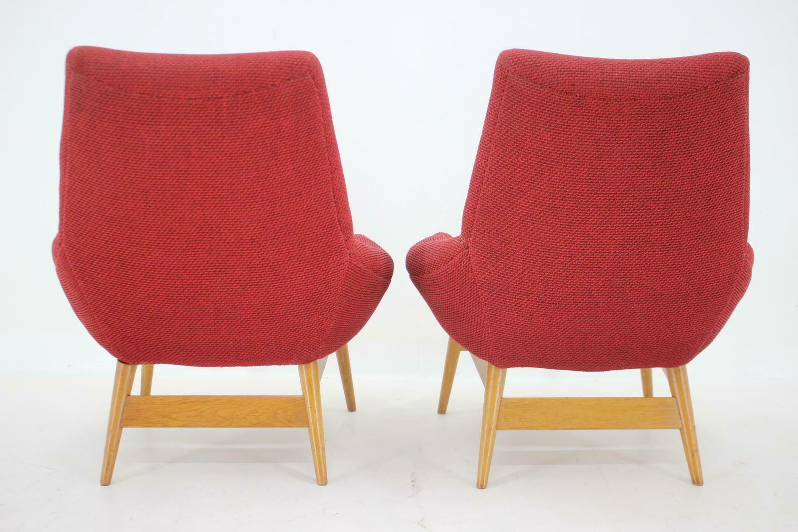 1960s Pair Of Miroslav Navratil Lounge Chairs, Czechoslovakia photo vintage