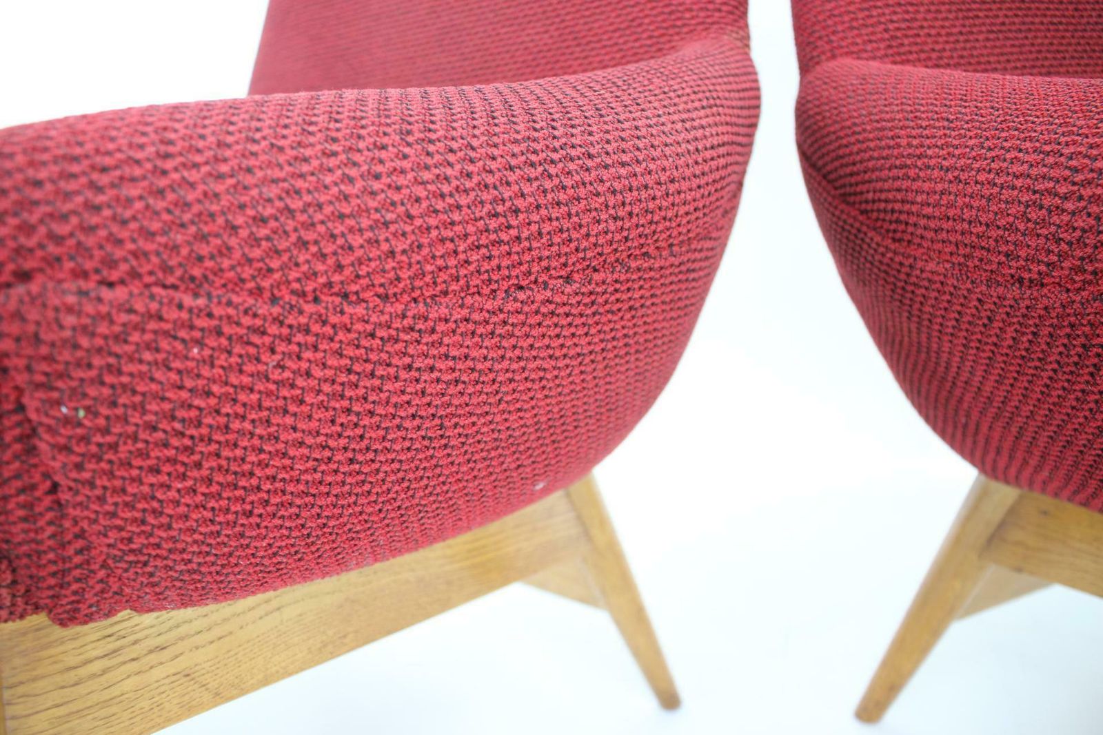 993.0 1960s Pair Of Miroslav Navratil Lounge Chairs, Czechoslovakia photo