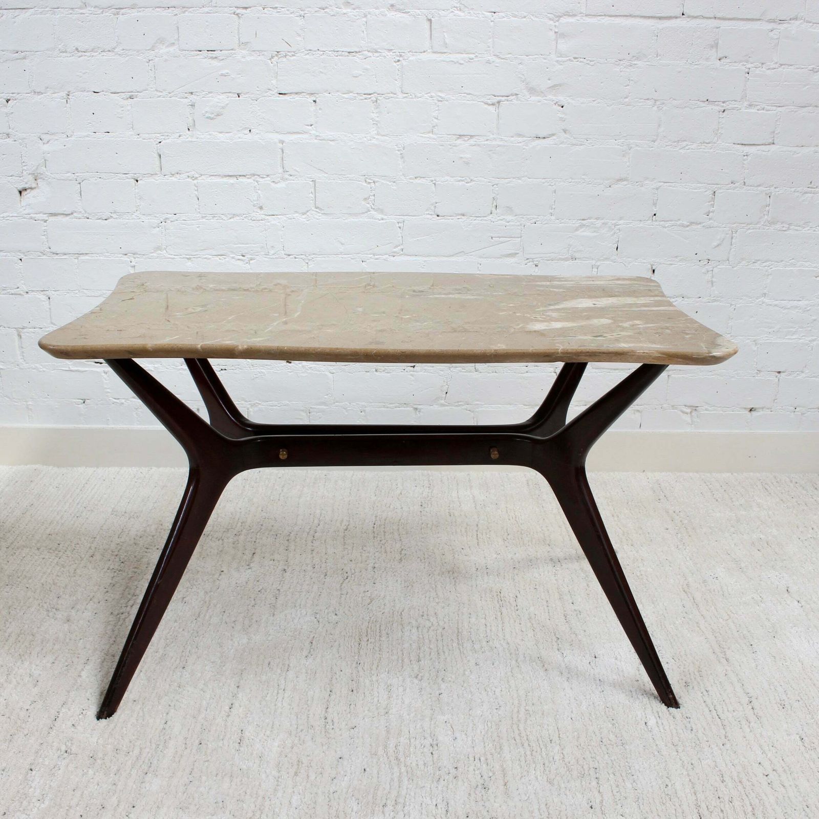 Mid Century Italian Coffee Table With Marble Top (Circa 1950s) photo Furniture