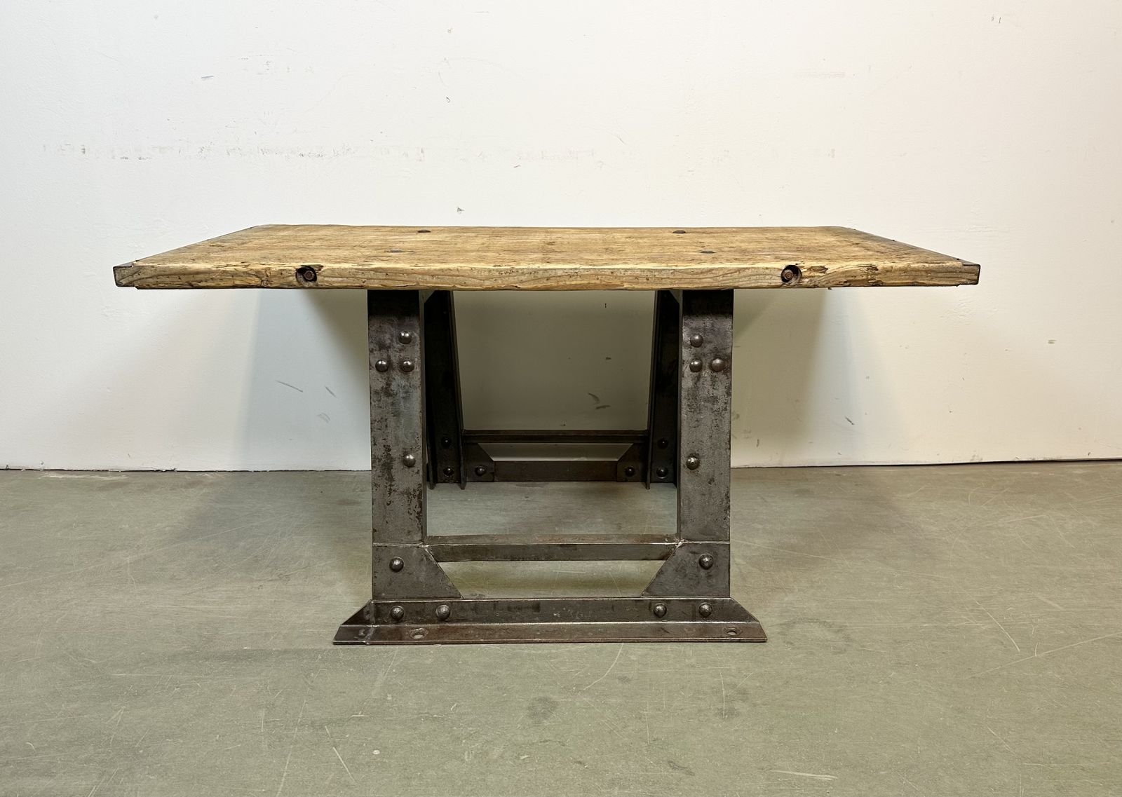 Industrial Riveted Coffee Table, 1960s photo buy