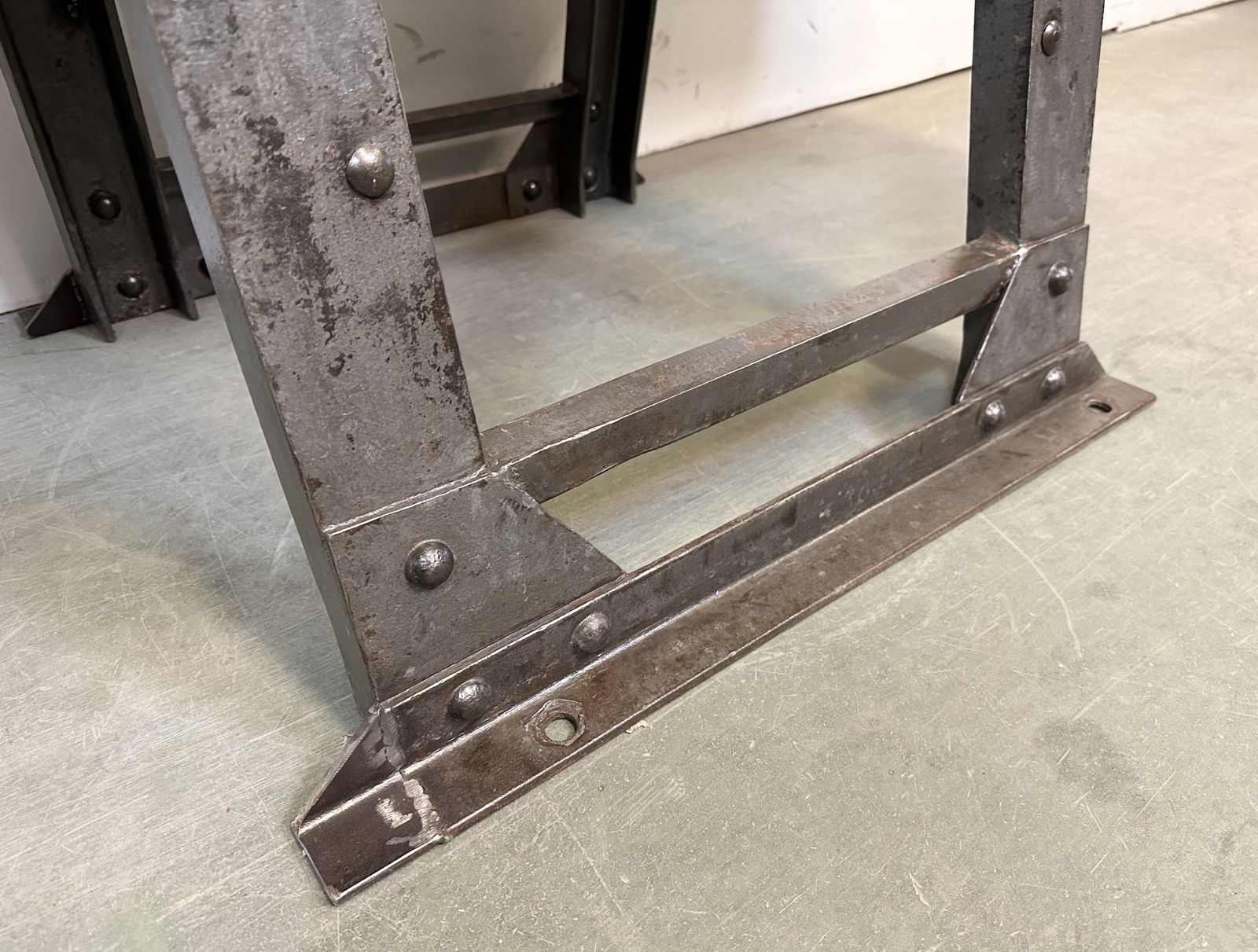 photo vintage Industrial Riveted Coffee Table, 1960s