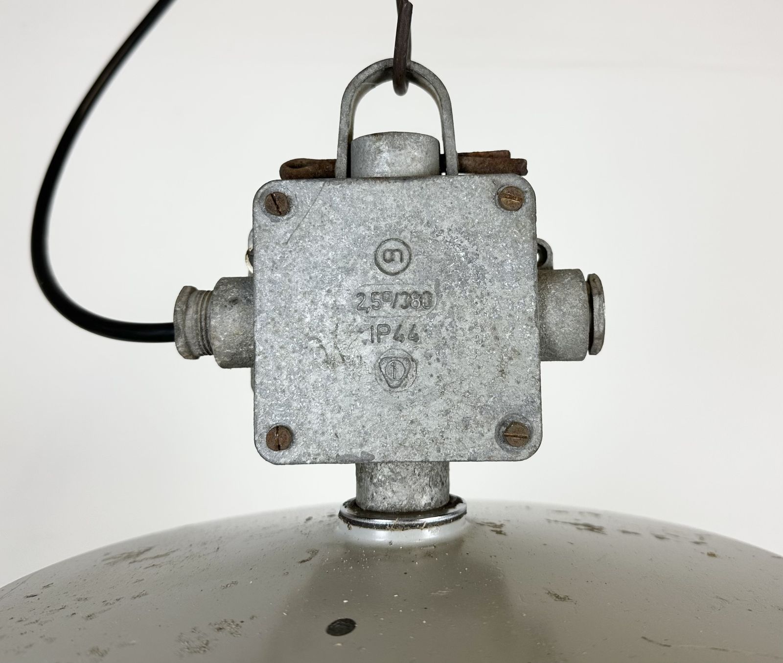 Industrial Polish Cast Aluminium Factory Pendant Lamp From Mesko, 1970s photo for sale