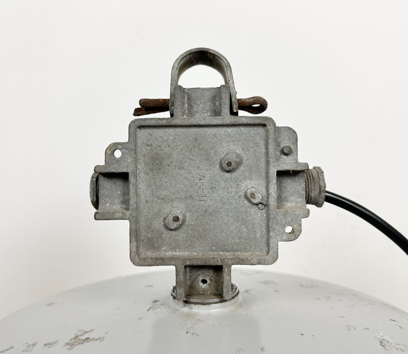 photo vinterior Industrial Polish Cast Aluminium Factory Pendant Lamp From Mesko, 1970s