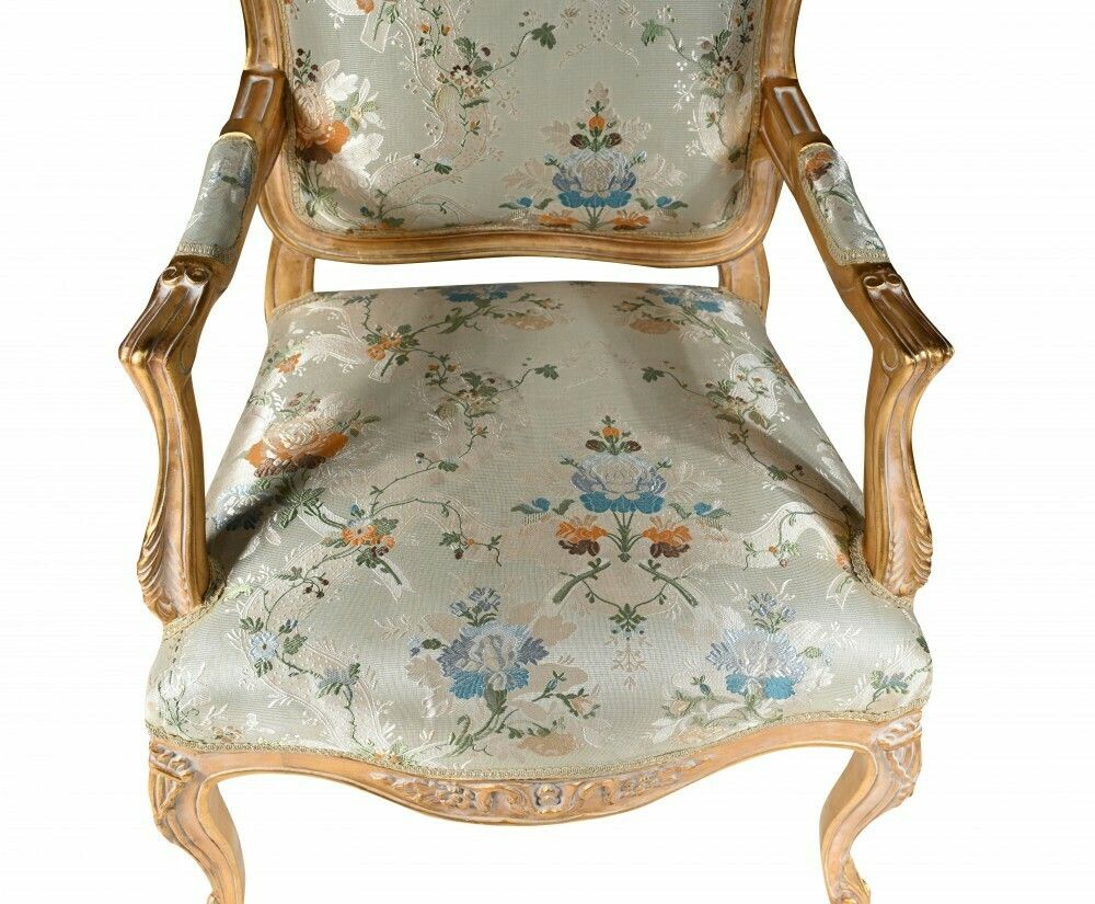 Pair French Arm Chairs Gilt Empire Fauteuils photo buy