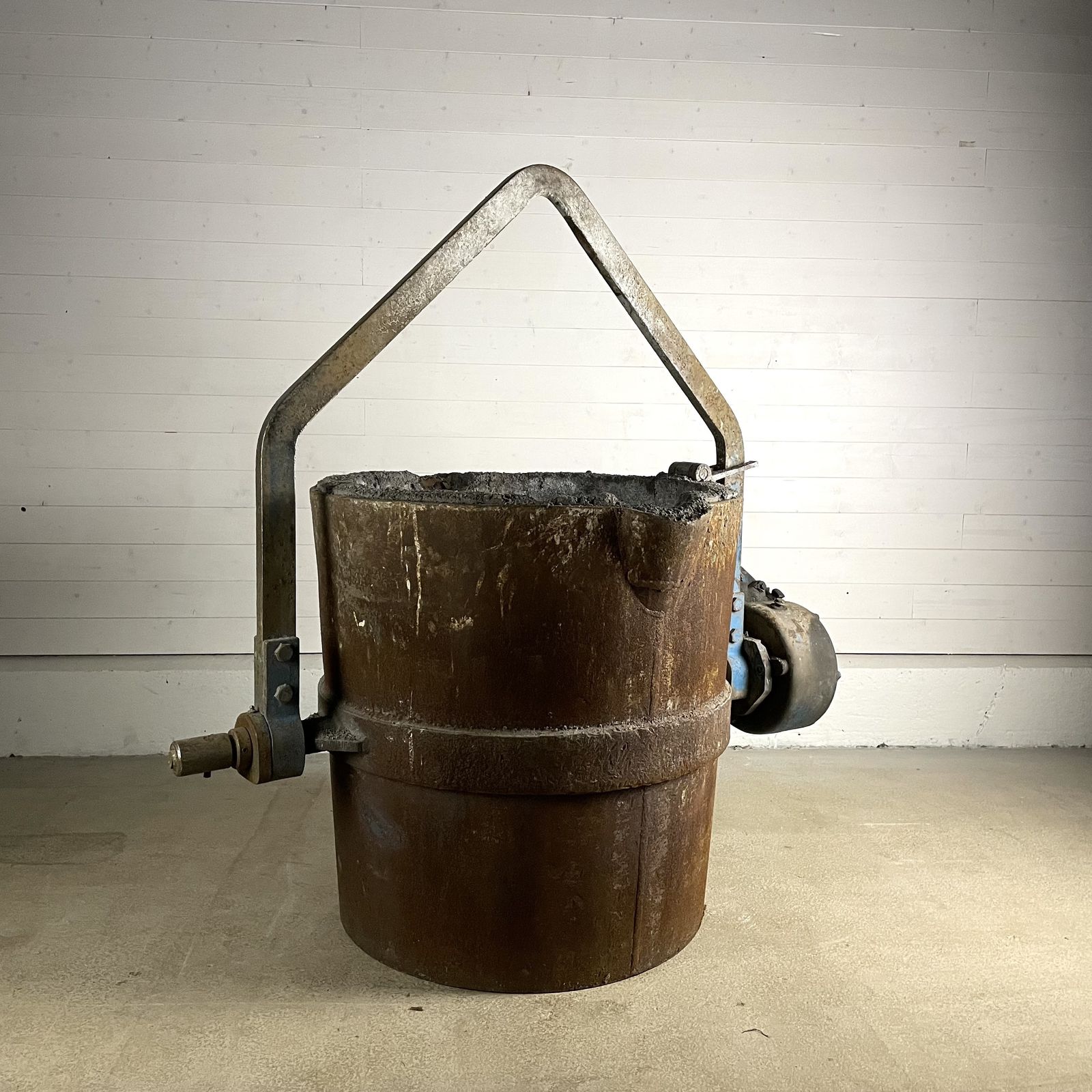 Large Reclaimed Industrial Foundry Pouring Pot Planter