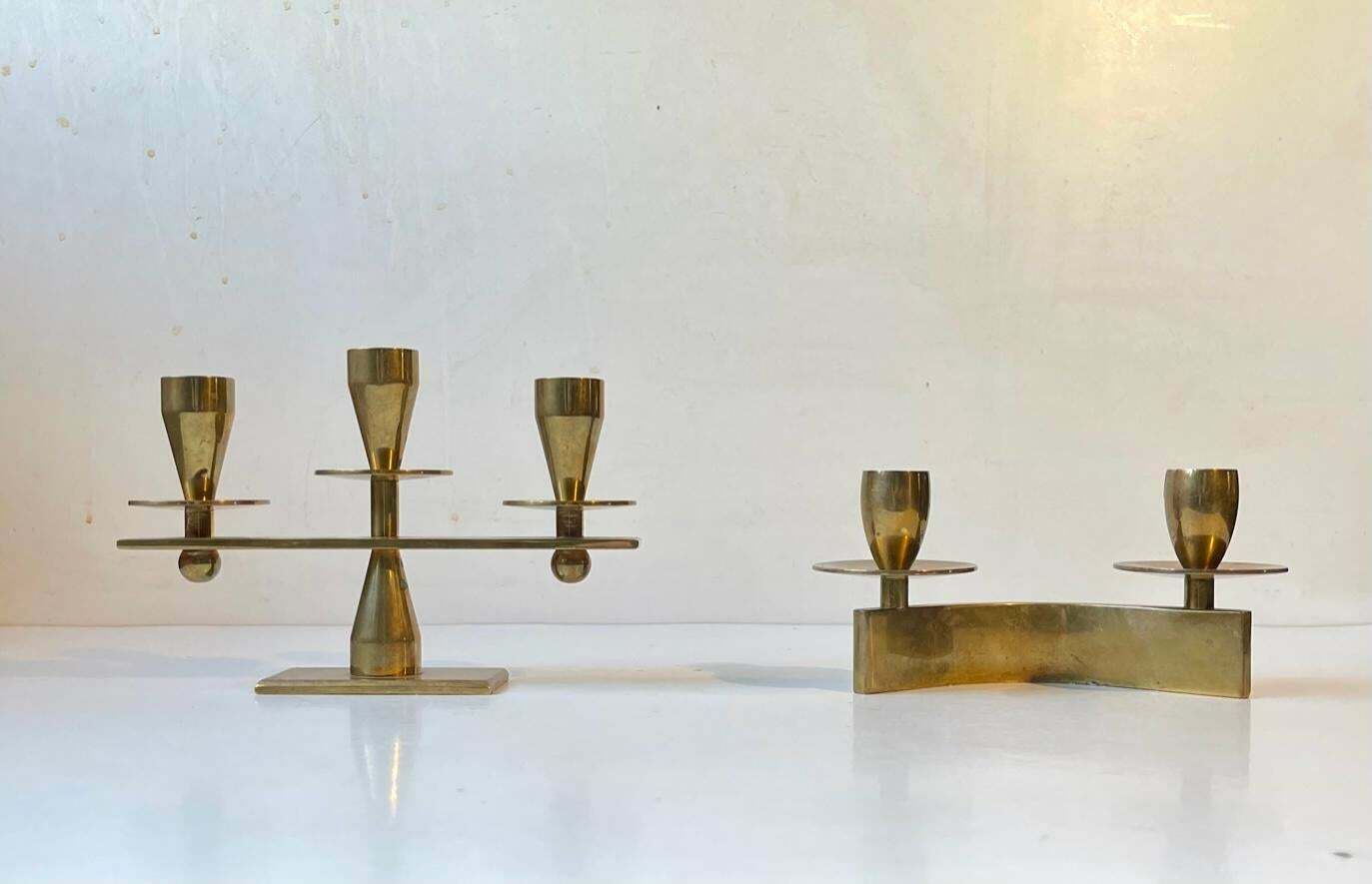 Mid Century Candleholders In Bronze By Kara Copenhagen photo furniture