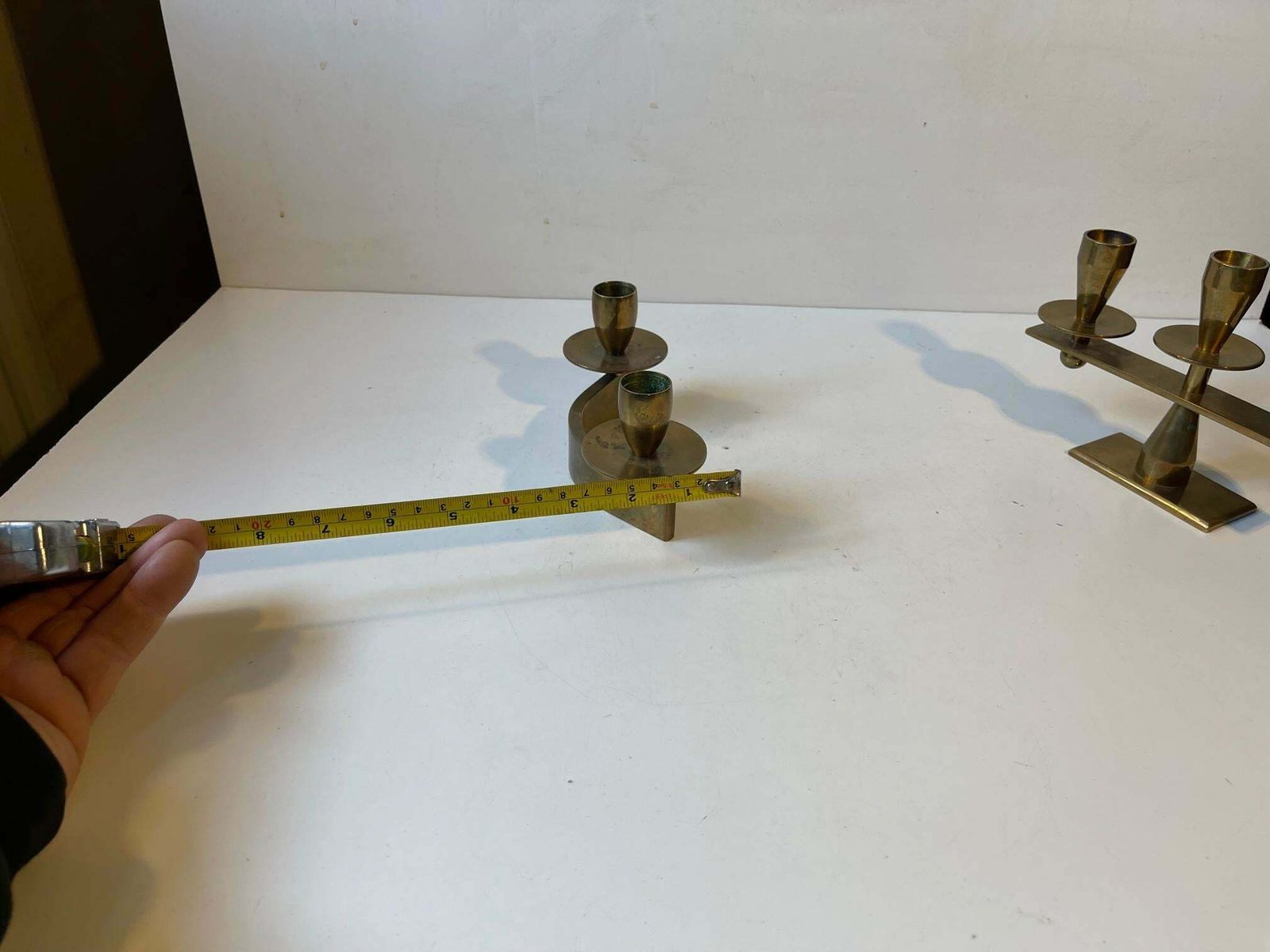 Home Decor Mid Century Candleholders In Bronze By Kara Copenhagen photo