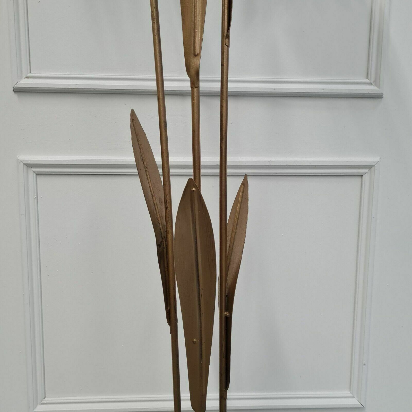 photo furniture Vintage 1950s Hollywood French Gold And Glass Flower Floor Lamp Free Delivery England And Wales