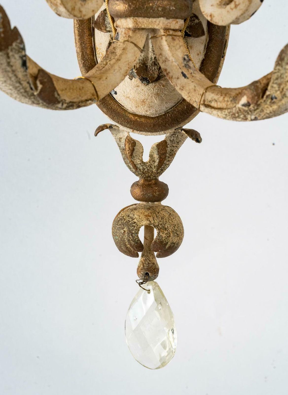 Suite Of Three Wrought Iron Sconces, Early 20th Century photo Home Fixtures
