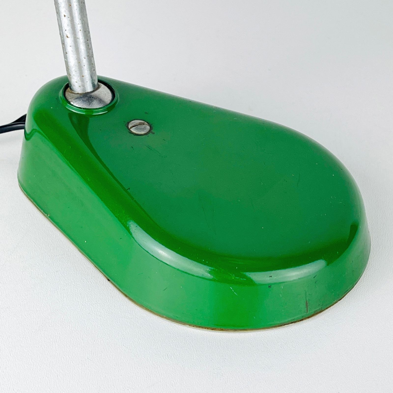 Green Industrial Metal Desk Lamp A.Perazzone Torino Italy 1960s photo for sale