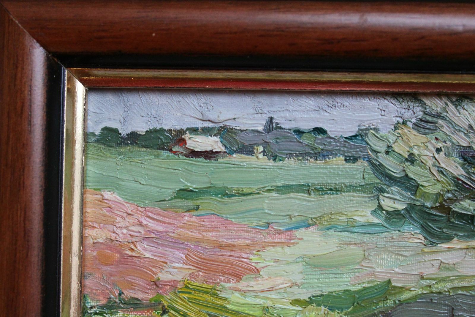 Landscape With Tree. 1961. Oil On Cardboard. 11x15,5 Cm. photo vinterior