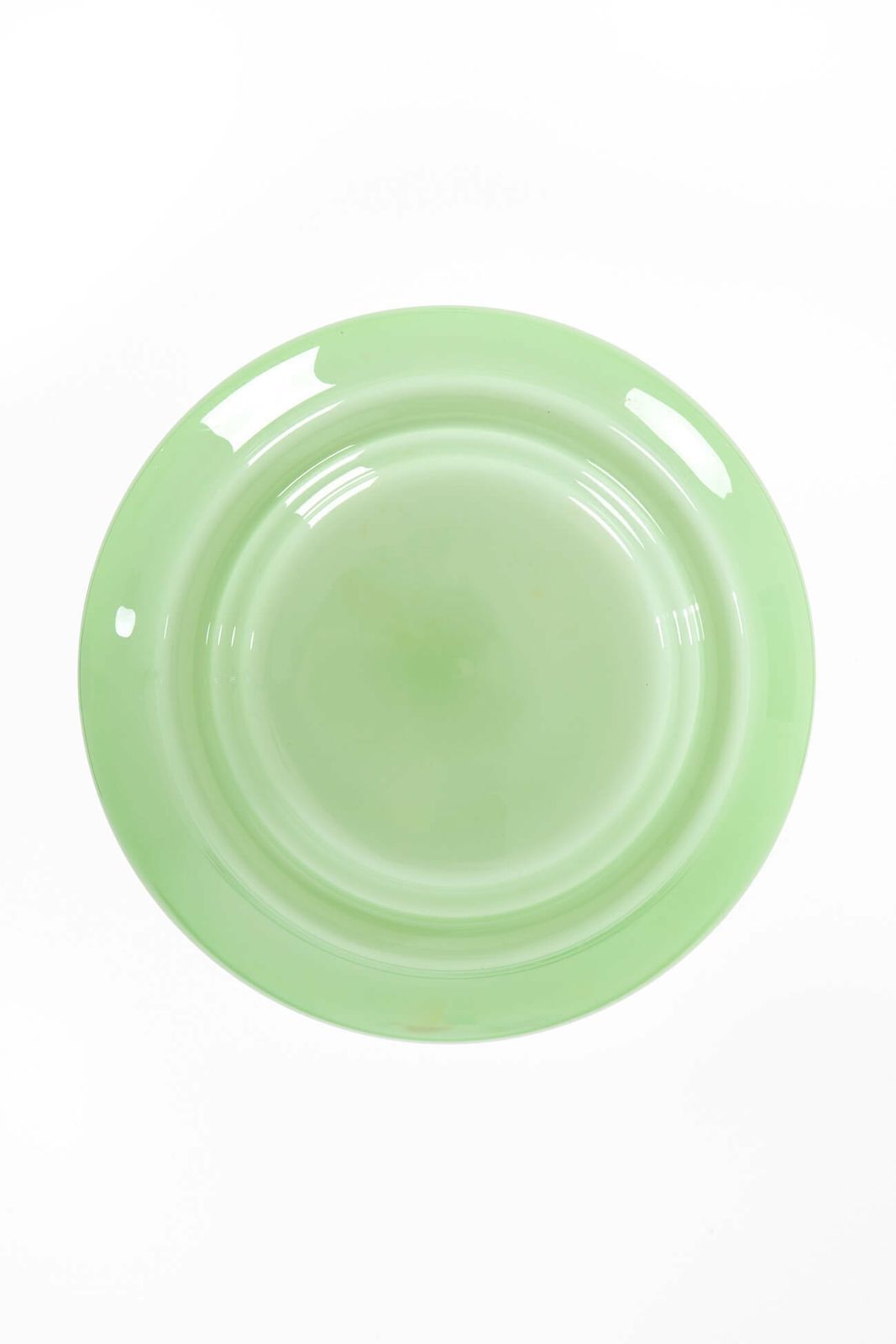 Art Deco Green Plafonnier, 1920s