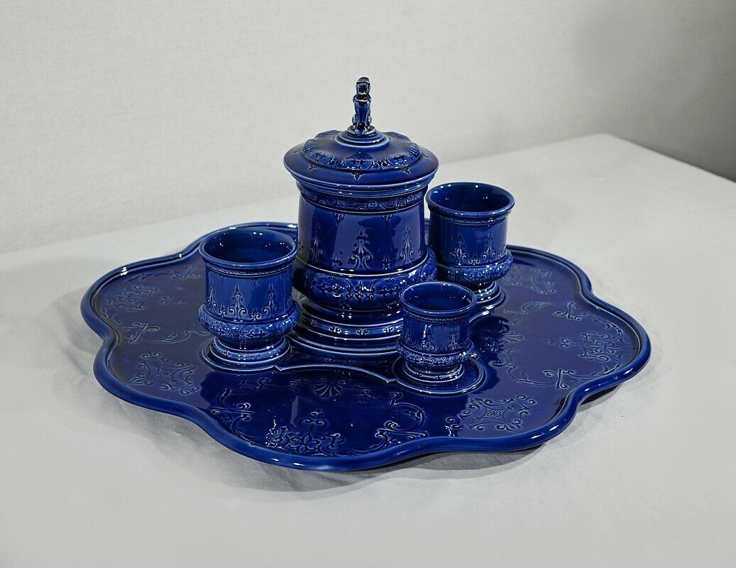 Rare 5 Piece Earthenware Service From Choisy Le Roy, Hauttin Boulenger & Cie, Early 20th Century photo furniture