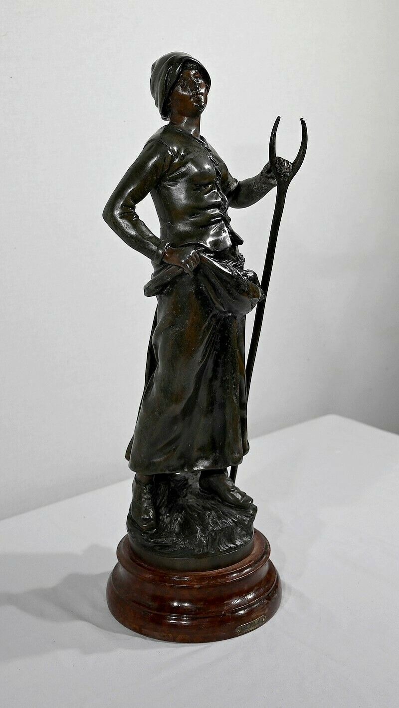 Important Spelter "End Of Day", After F. Moreau, Early 20th Century photo furniture