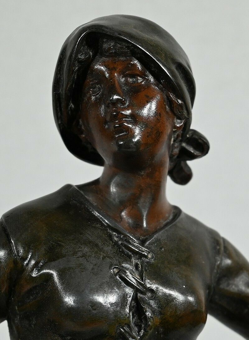 Important Spelter "End Of Day", After F. Moreau, Early 20th Century photo vinterior
