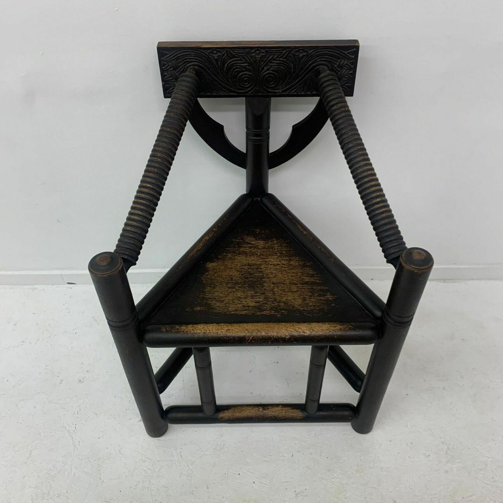 Zweedse Munk Driepoot Fauteuil In Massief Eiken, Ca. Jaren 1960 photo Meubels