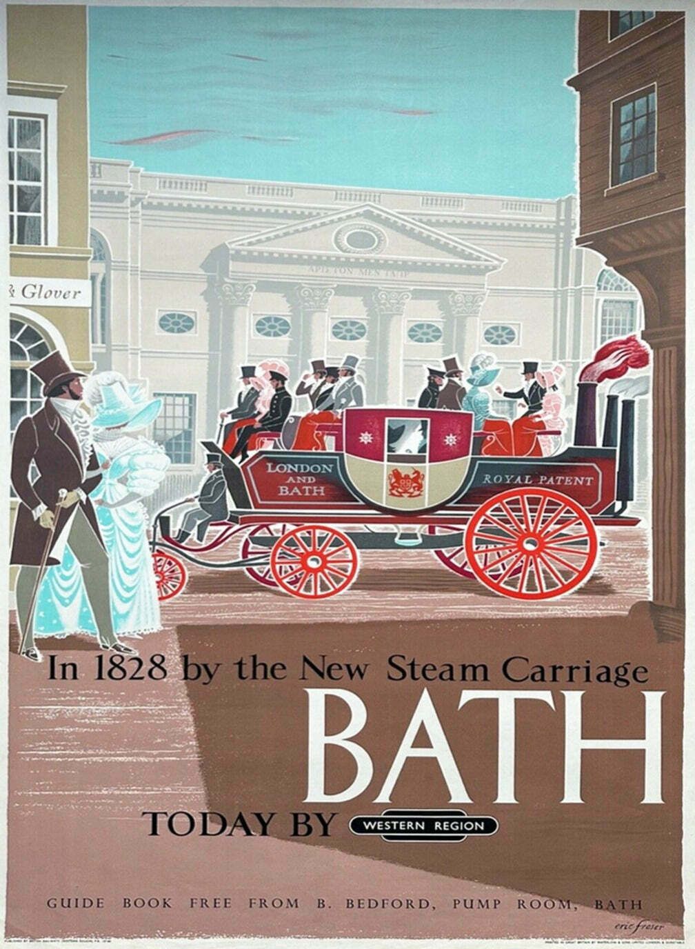 Bath   British Railways Original Vintage Poster