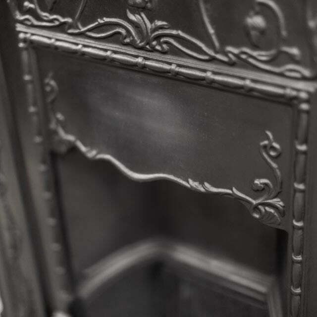 Antique Art Nouveau Cast Iron Combination Fireplace photo buy