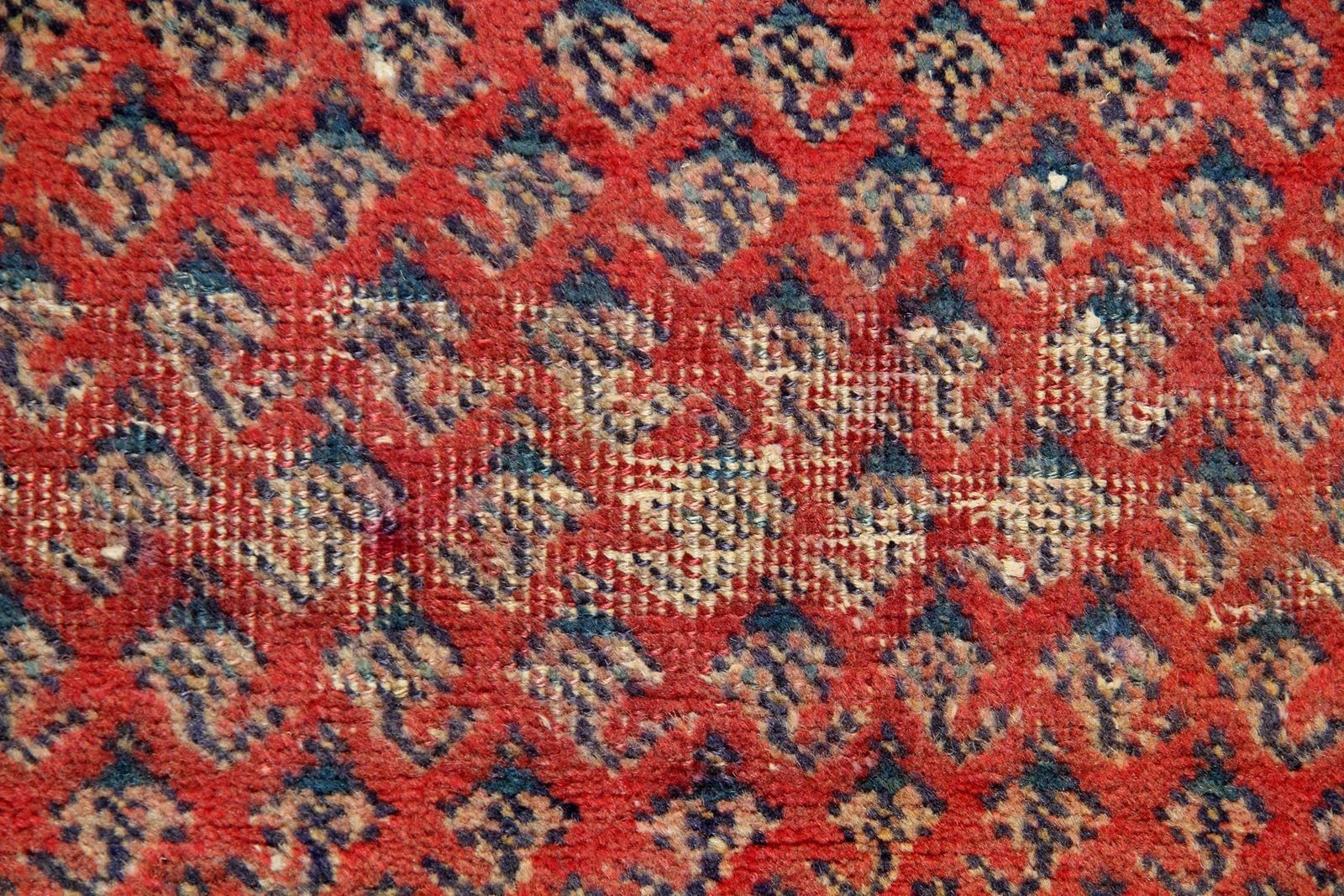 Handwoven Wool Runner Rug Traditional Red Tribal Carpet Rug photo 920.0