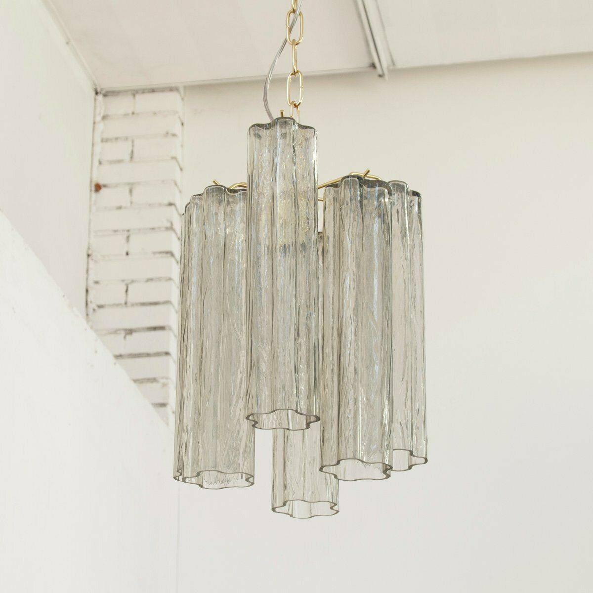photo furniture Tronchi Pendant Lamp In Murano Glass, 1990s