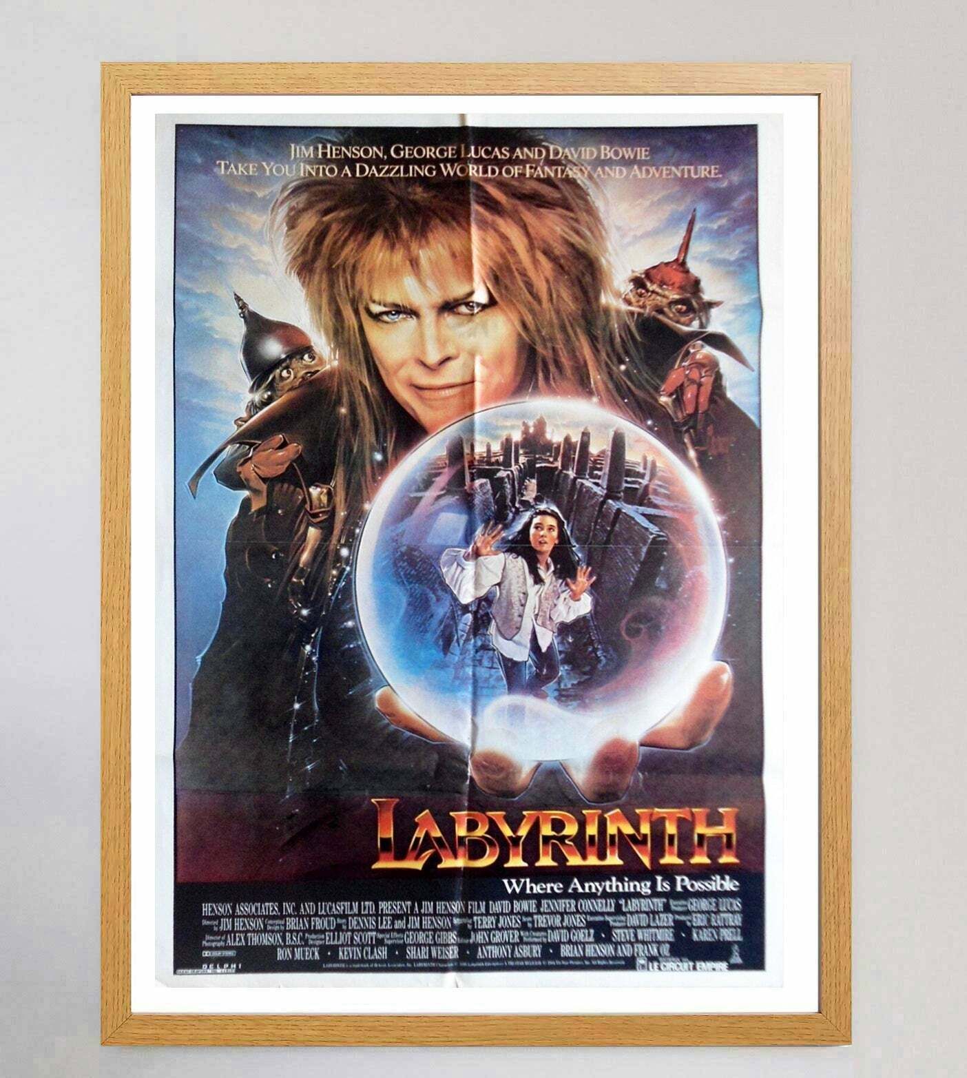 Labyrinth Original Vintage Poster photo Art