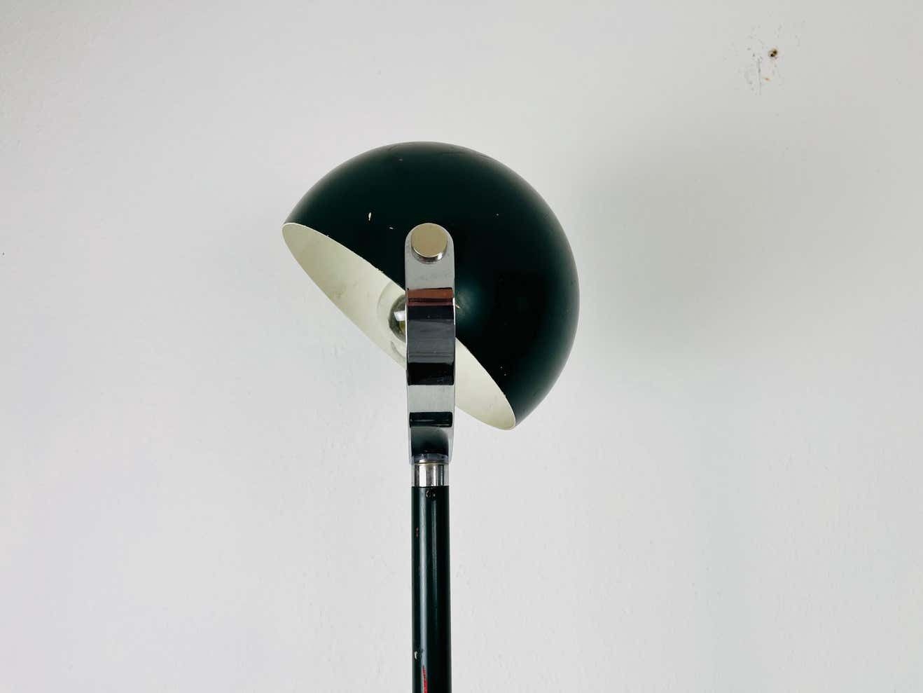 Midcentury Green Space Age Floor Lamp, Germany, 1960s photo vinterior