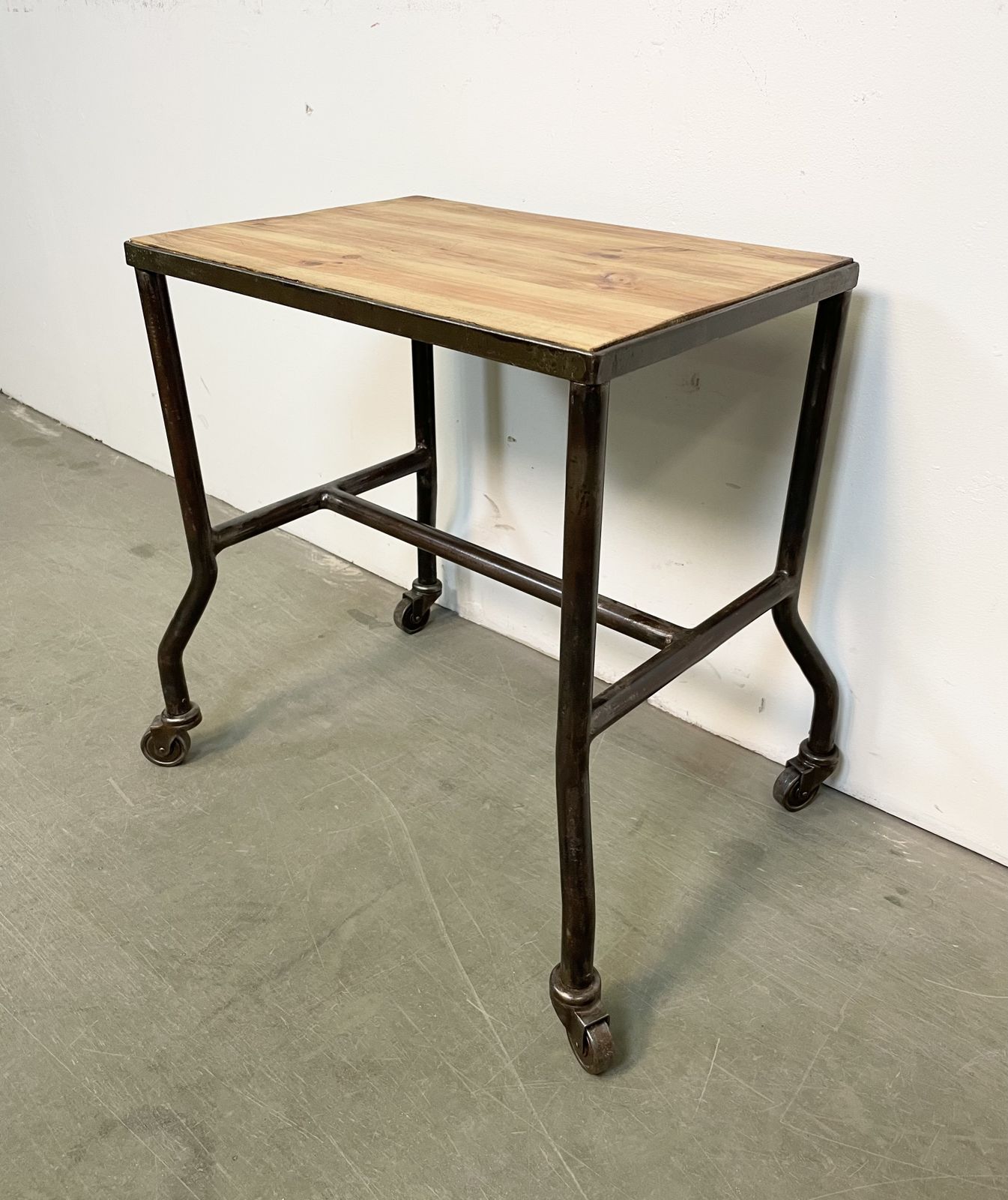Industrial Table On Wheels, 1960s photo Furniture