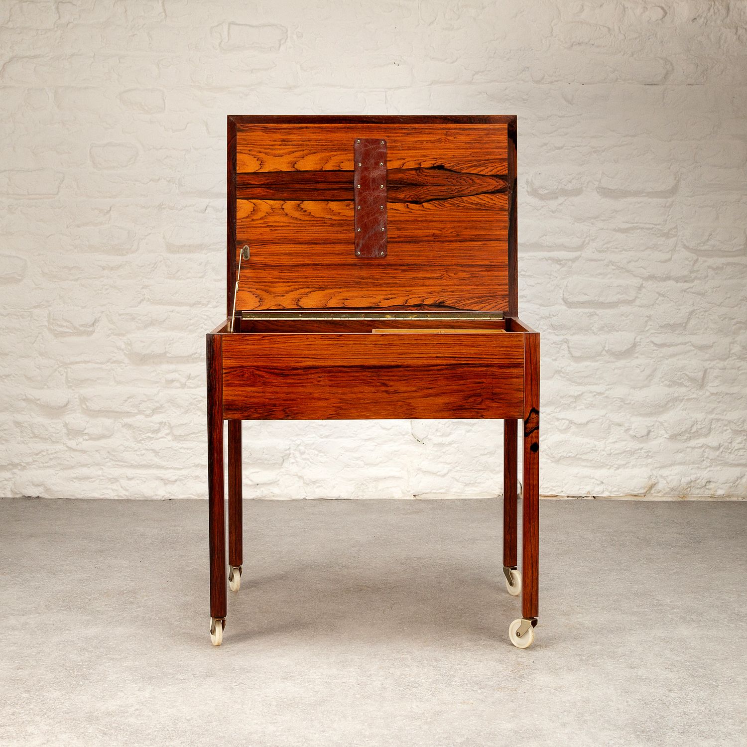 Rosewood Sewing Trolley, Sweden, 1960s photo furniture