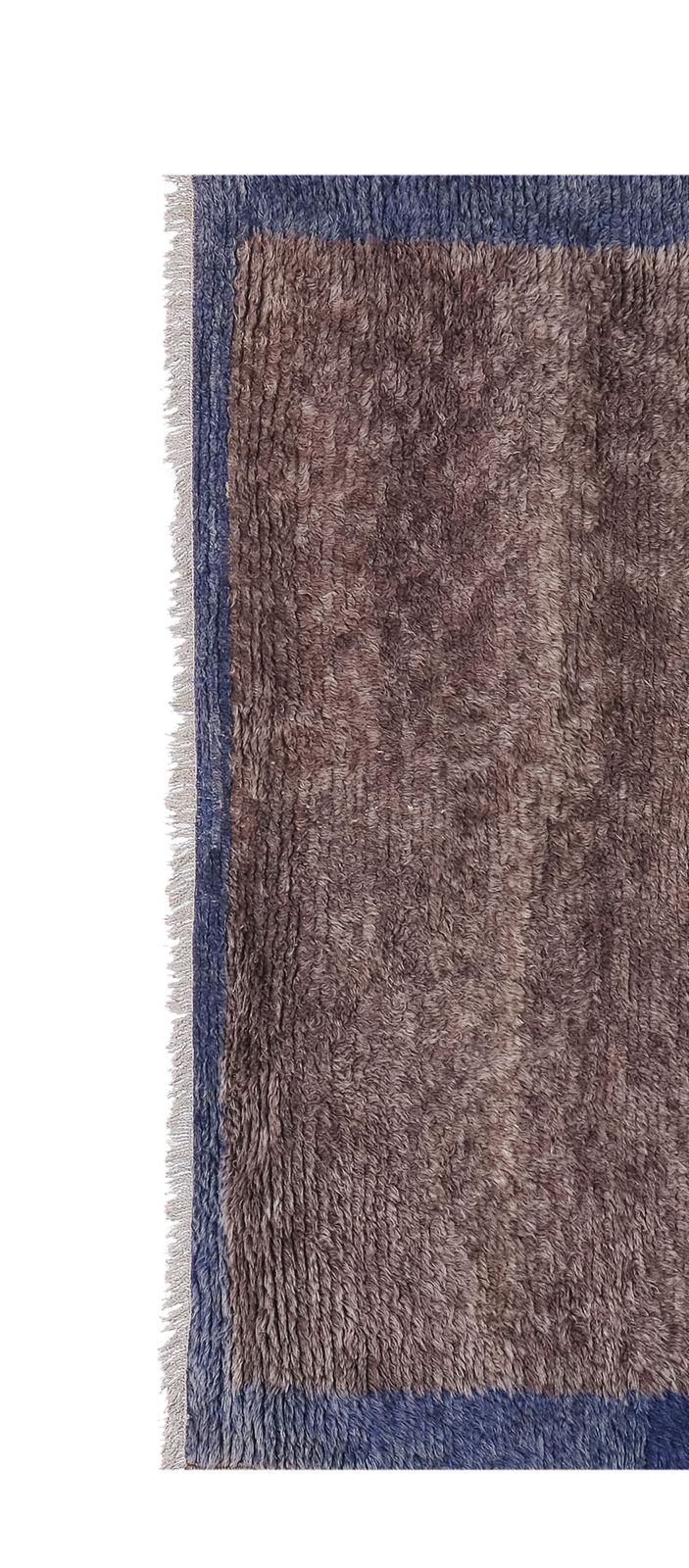 1970s Vintage Mohair Tulu Rug 4'3'' X 6'1'' photo Textiles