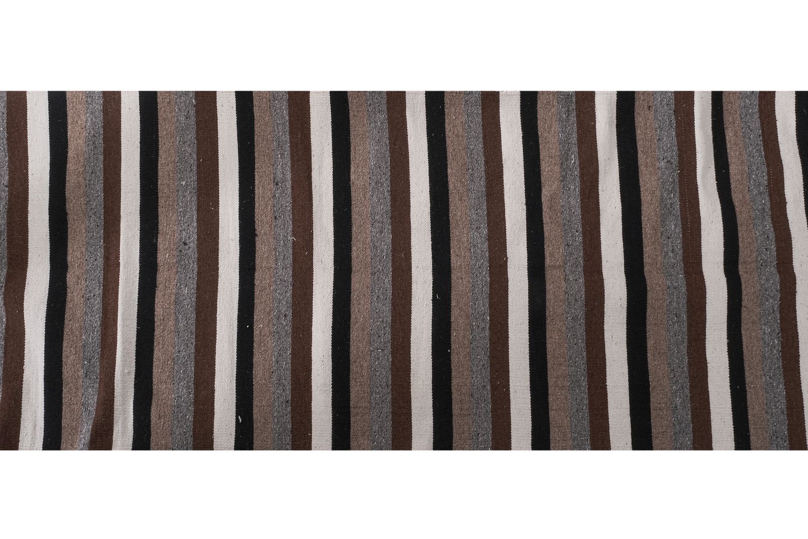 Made Of Natural Undyed Wool 20th Century Kilim Runner 2'6'' X 27'11'' photo vinterior