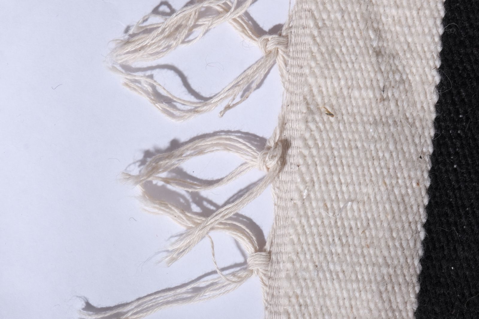 Made Of Natural Undyed Wool 20th Century Kilim Runner 2'6'' X 27'11'' photo vintage