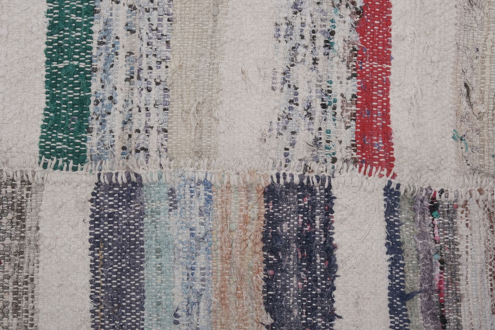 photo for sale Vintage Turkish Cotton Striped Kilim Runner Rug 8'1'' X 10'5''