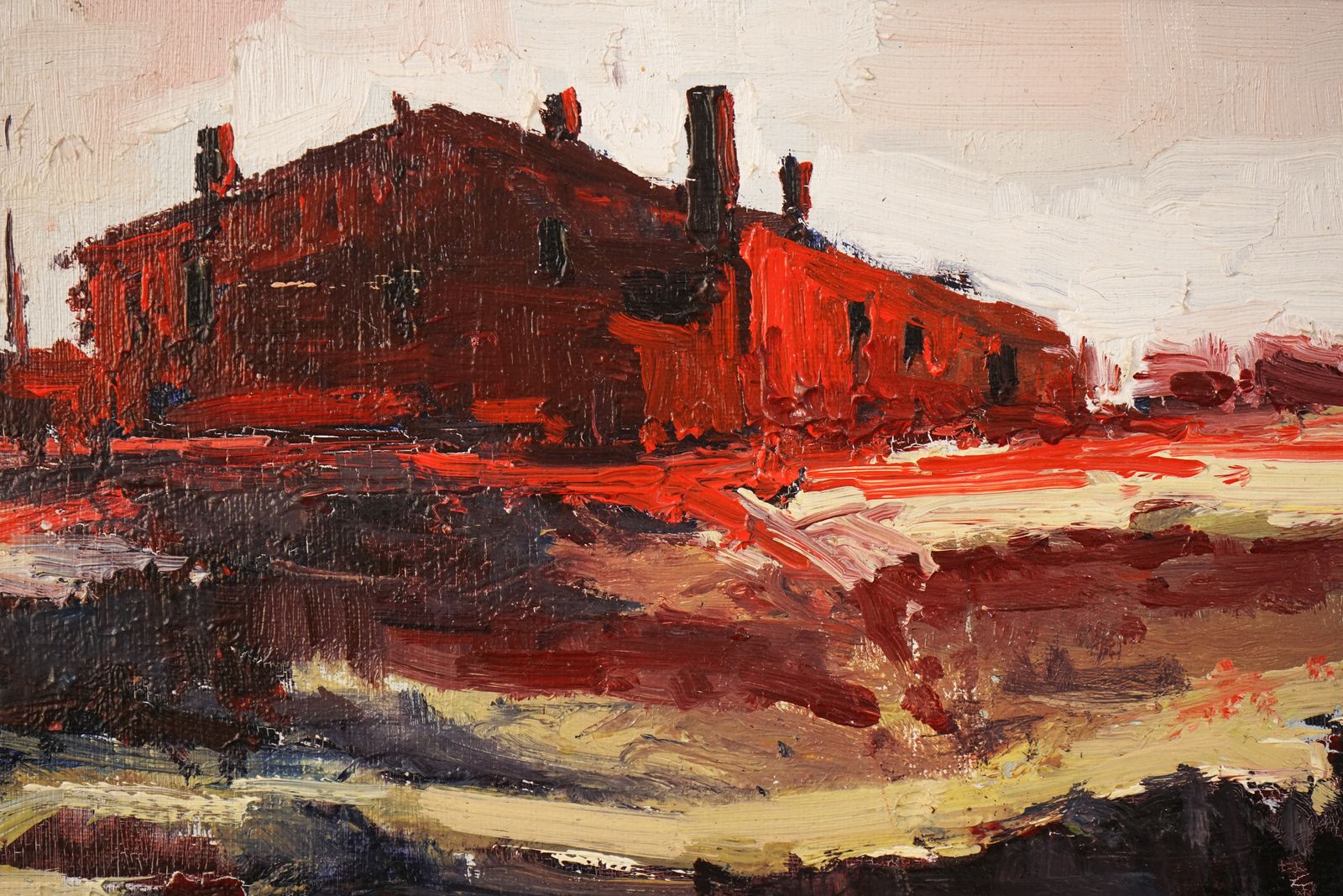 Ernest Julien Malla – Landschap In Fauvistische Post Impressionistische Stijl photo 916.0