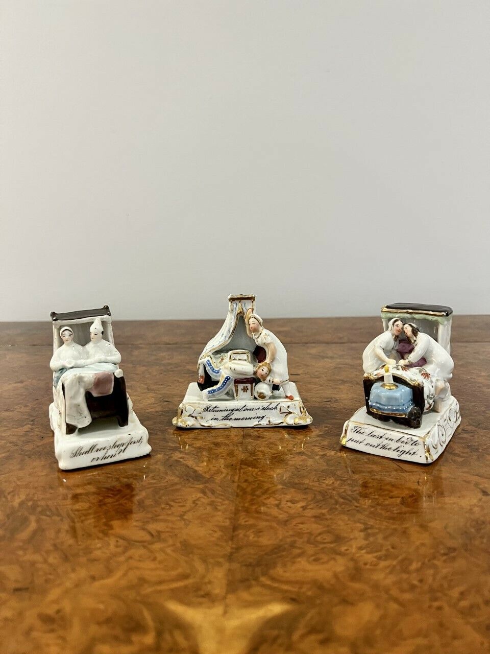 Unusual Collection Of Three Antique Porcelain Fairings photo buy