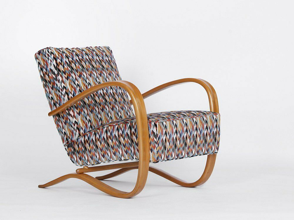Art Deco Model H 269 Lounge Chair By Jindřich Halabala For Up Závody, 1930s