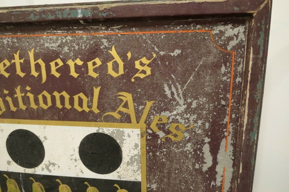 Traditional Large Hanging Pub Sign. Wethered’s Winterbourne Arms photo furniture