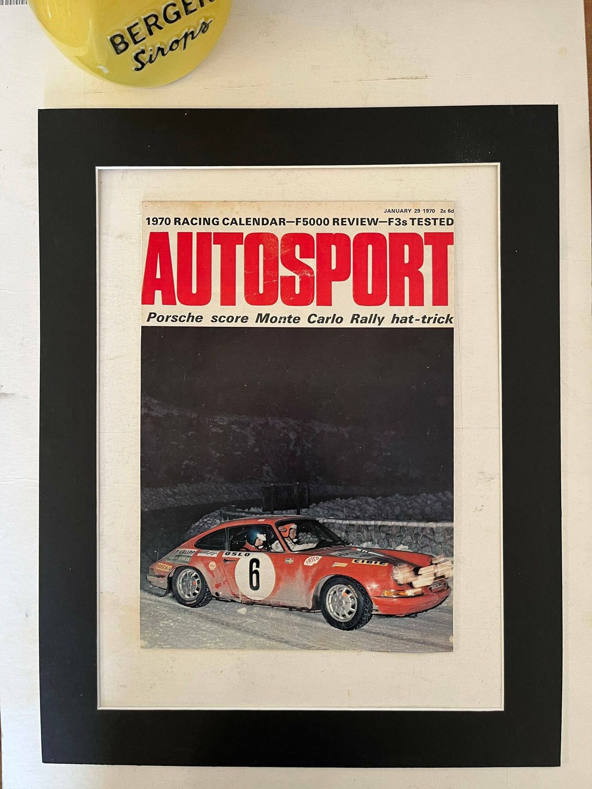 Autosport Porsche Magazine Print Vintage 1970