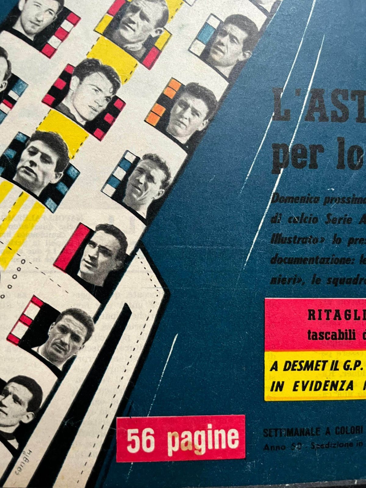 Lo Sport Italian Football Original Vintage Magazine Cover Print 1961 photo buy