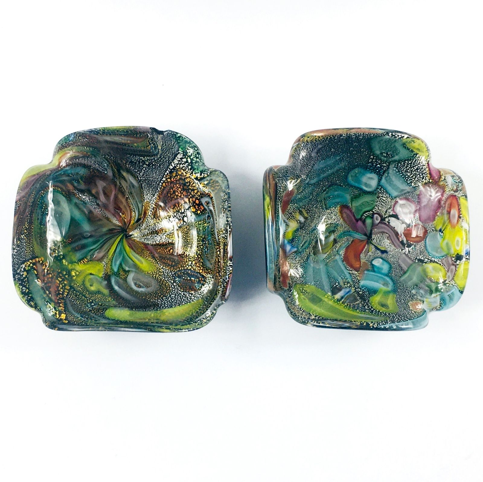 Pair Of Tutti Frutti Murano Glass Bowls By Dino Martens, Italy, 1950s photo furniture