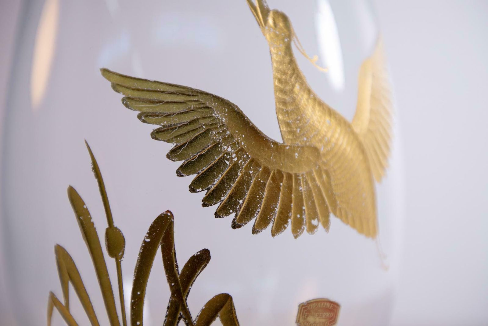 Vase In Murano Glass And Gold By Ferro Brother''S For Finzi 1950s photo for sale