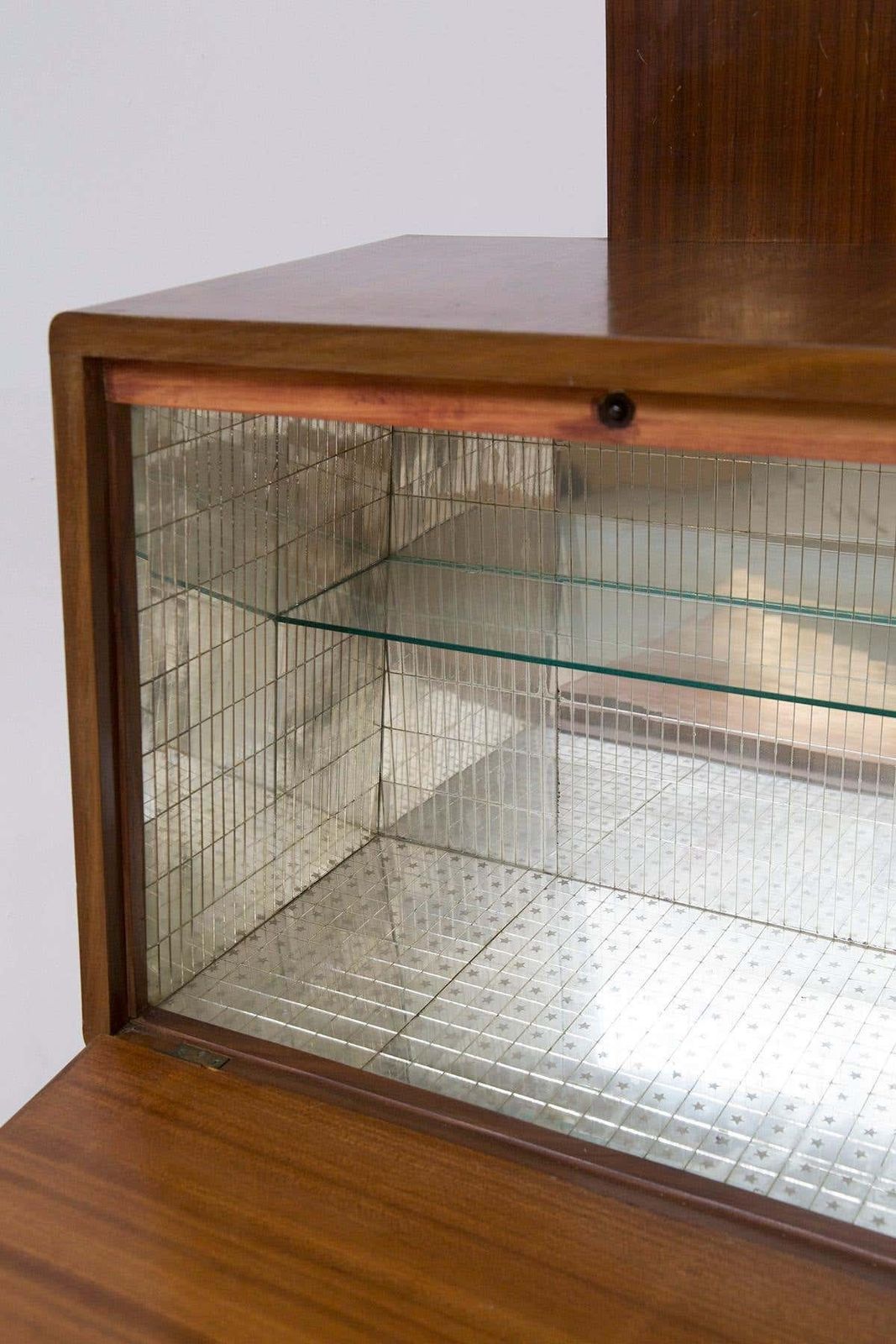 photo for sale Paolo Buffa Vintage Wooden Furniture And Glass By Fontana Arte ''Attr.''
