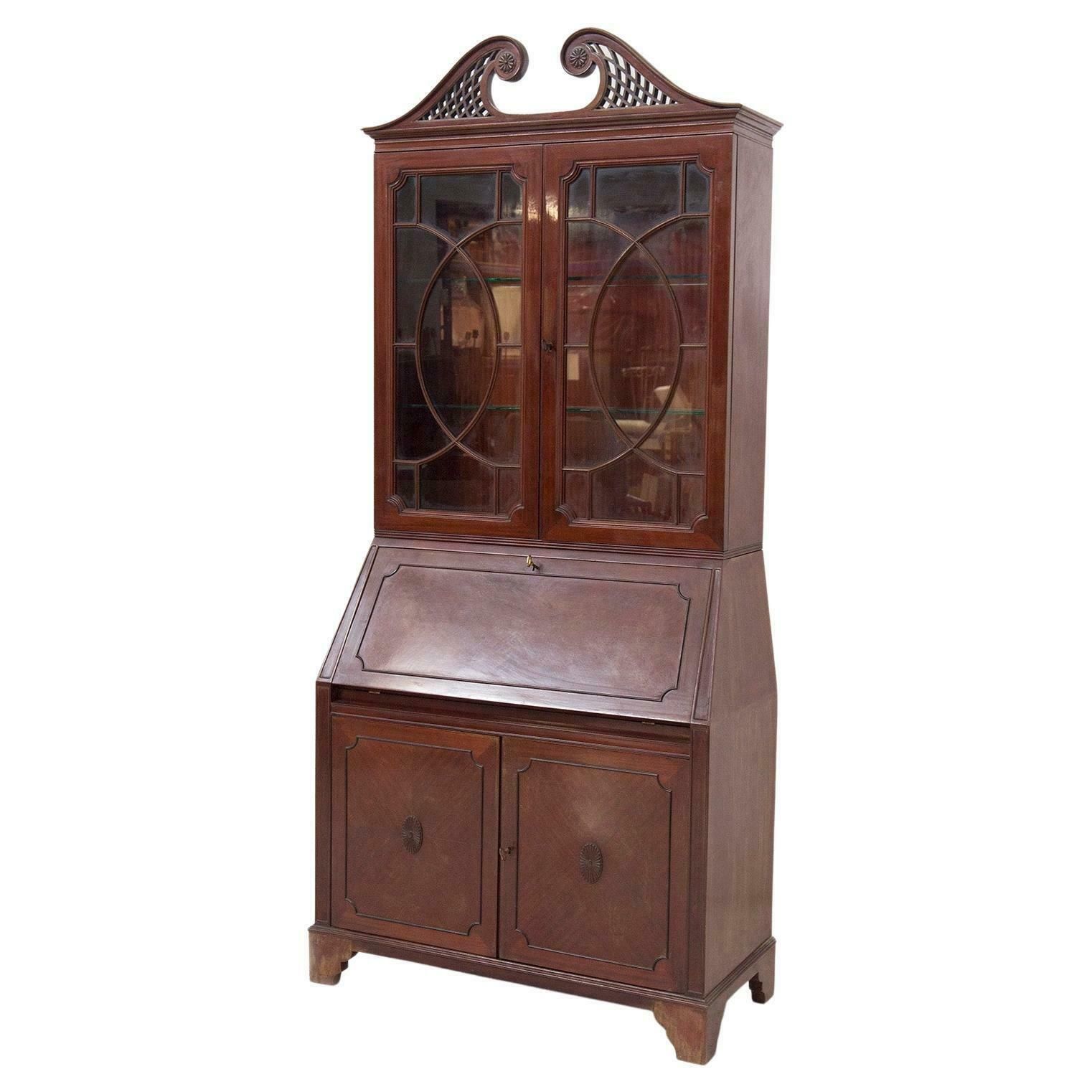 Paolo Buffa Trumeau In Wood And Glass For Serafino Arrighi