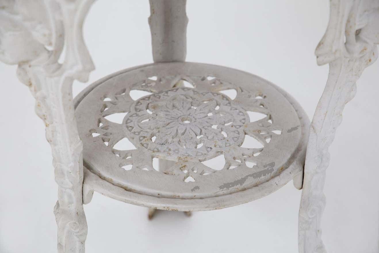 English Cast Iron And Wooden Table photo 1954.0