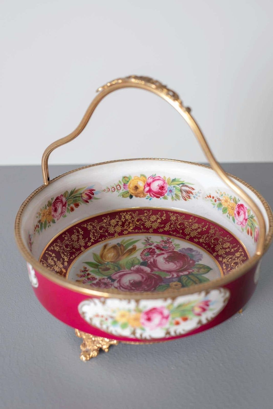 Vintage Hand Painted Ceramic Centrepiece photo buy