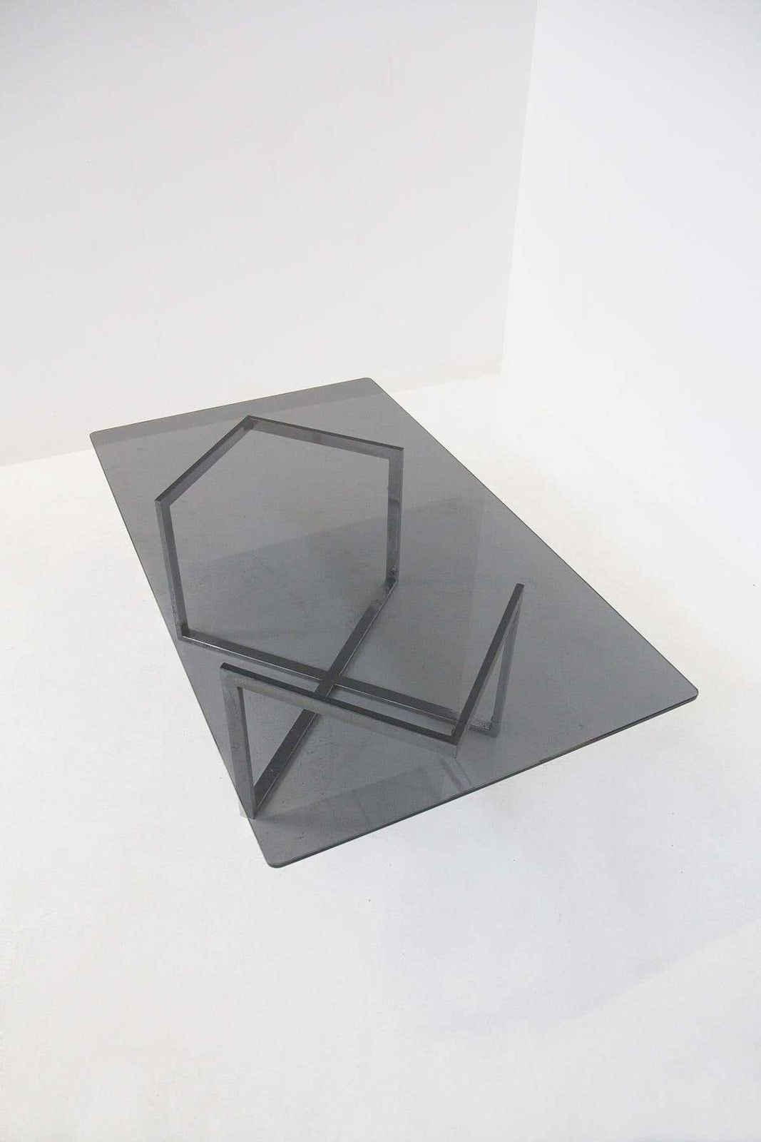 Smoking Table In Glass And Steel By Vittorio Introini From Vip''S Residence photo Furniture