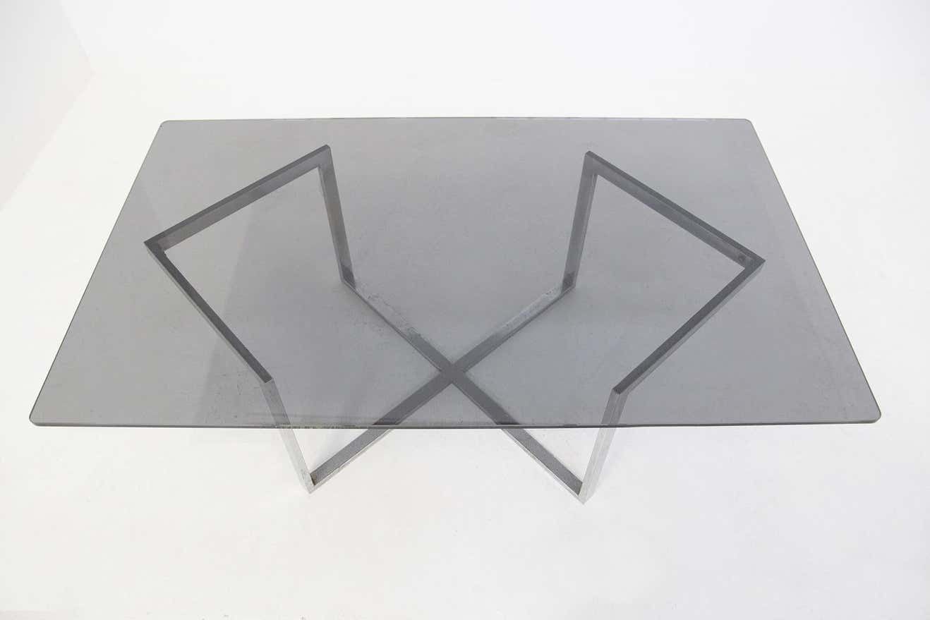 Smoking Table In Glass And Steel By Vittorio Introini From Vip''S Residence photo vinterior